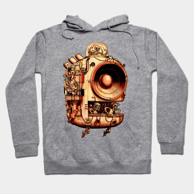 Robosound (no background) Hoodie by Peter Ricq